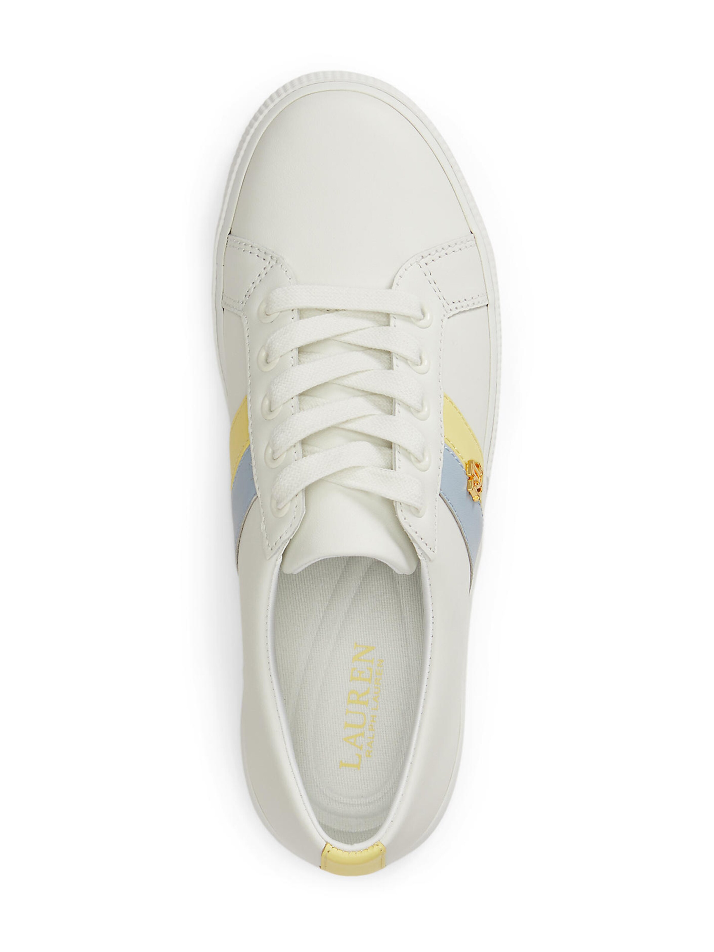 Sneaker low 'JANSON II' de la Lauren Ralph Lauren pe alb