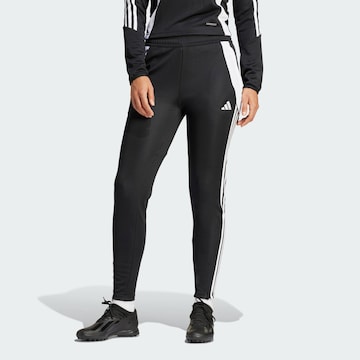 ADIDAS PERFORMANCE Slim fit Workout Pants 'TIRO 24' in Black: front