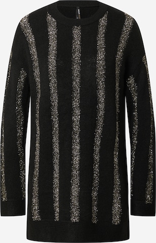 DeFacto Širok pulover | črna barva: sprednja stran