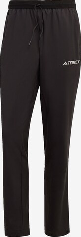 Regular Pantalon outdoor ADIDAS TERREX en noir : devant