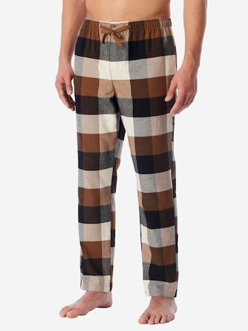 Pantalon de pyjama ' Mix Relax ' SCHIESSER en beige : devant