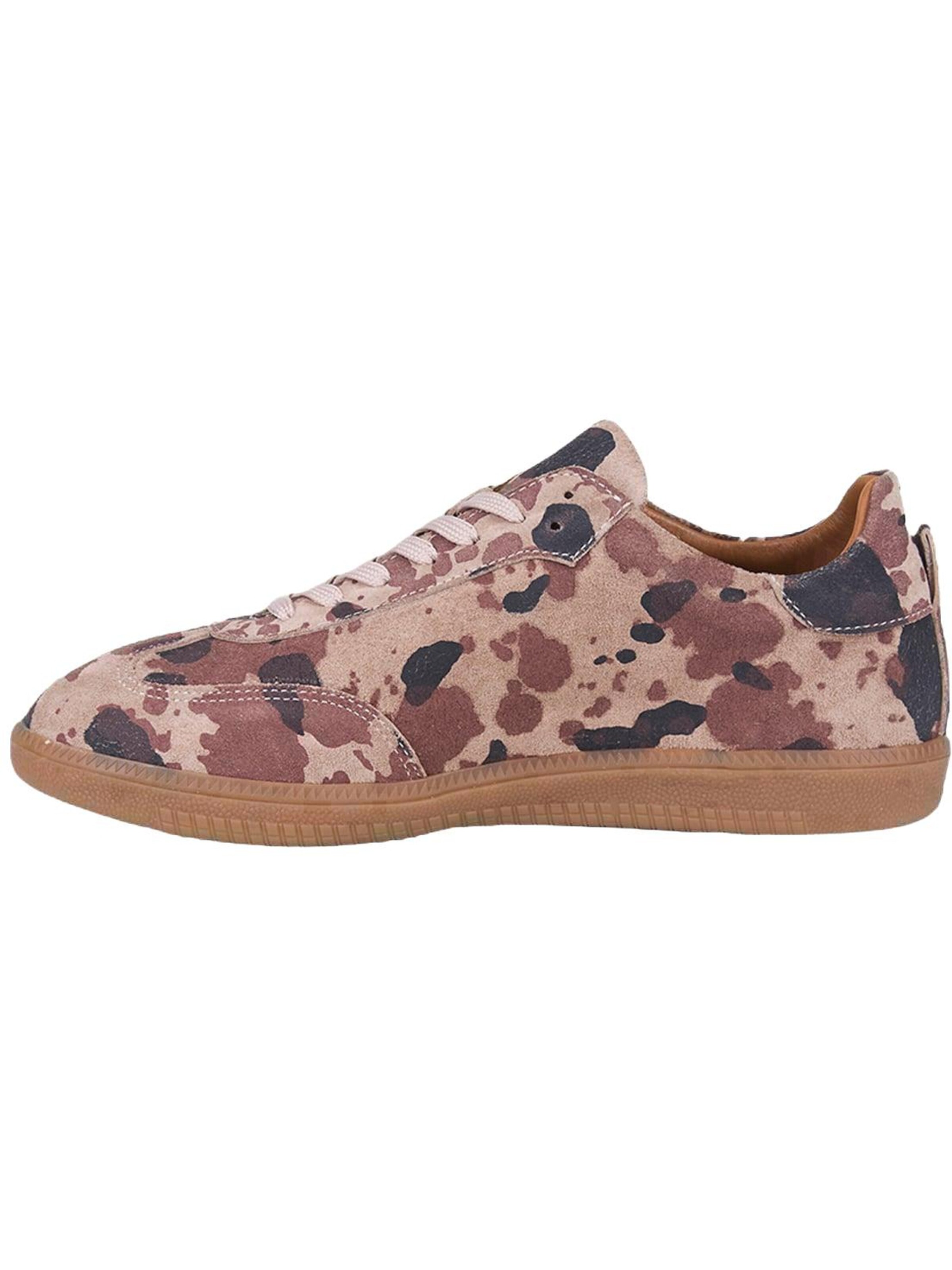 Desa - Zapatillas deportivas bajas 'DESA Damen-Sneaker aus bedrucktem Wildleder' en beige