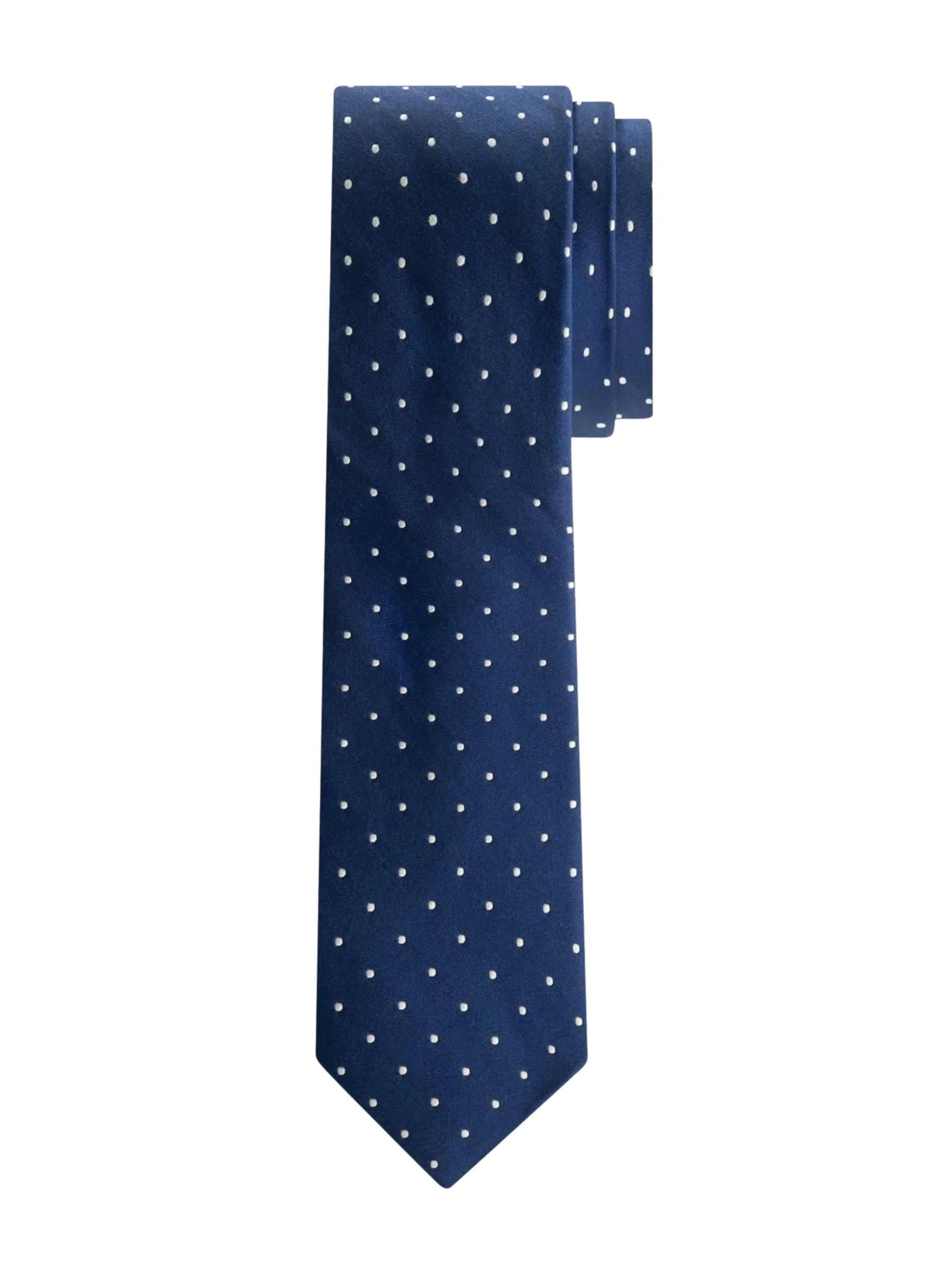 Michael Kors - Corbata 'MICHAEL KORS CRAVATTA SOLID WHITE DOT CRAVATTA' en azul: frente