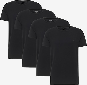 MUSTANG Tričko – černá: přední strana