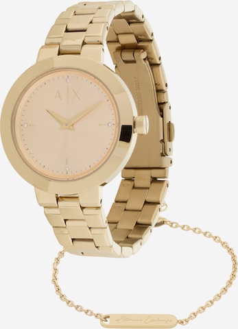 auksinė ARMANI EXCHANGE Analoginis (įprasto dizaino) laikrodis: priekis