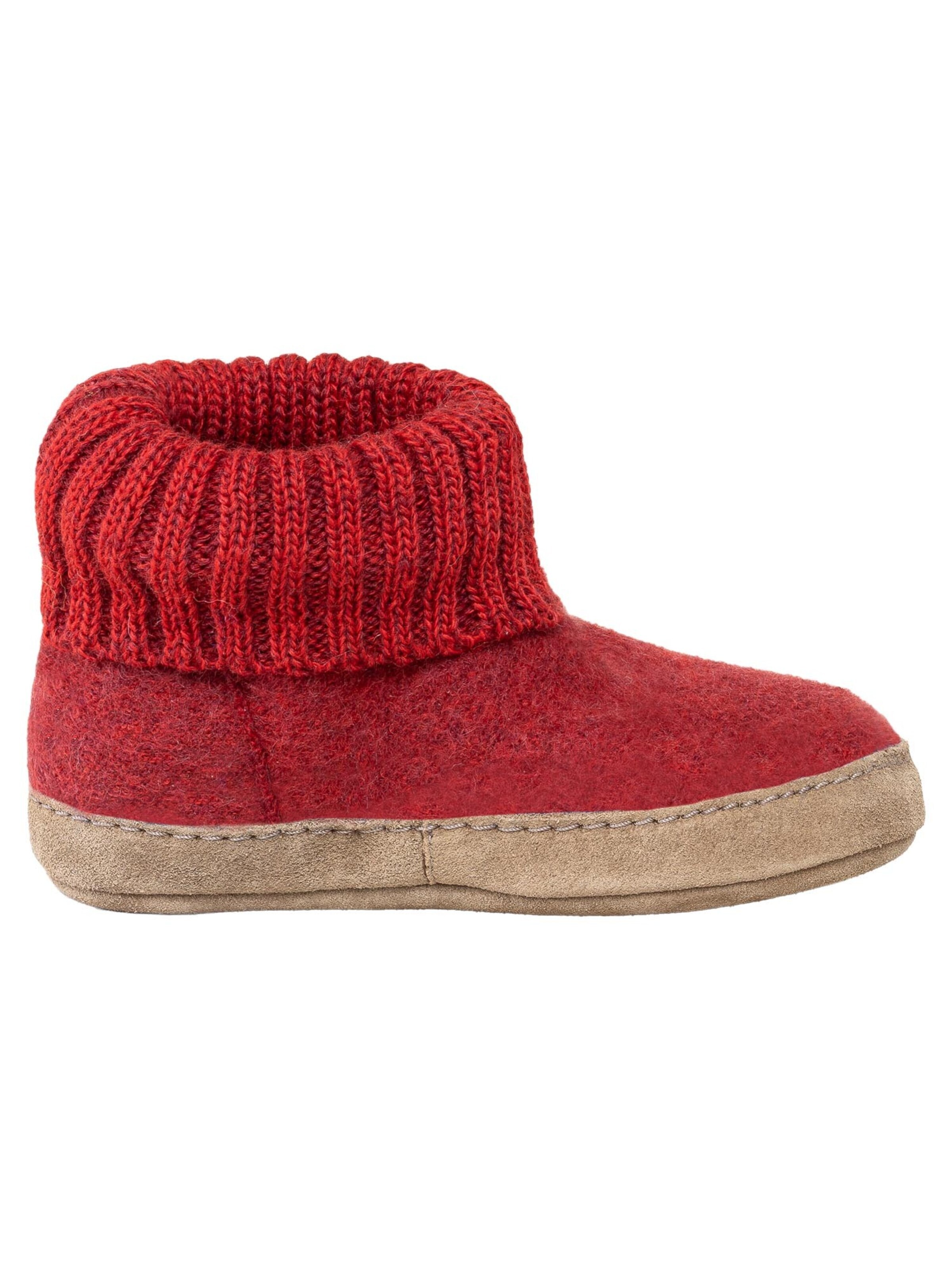 Gottstein Slippers 'Alpine Boot LE' in Red