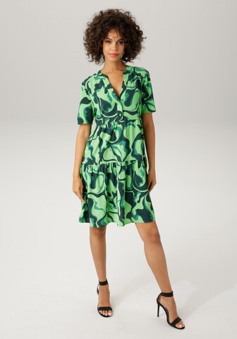 Aniston CASUAL Kleid in Grün: Vorderseite
