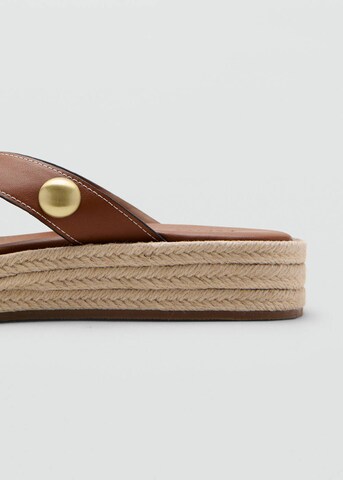 MANGO TEEN Sandals 'Yarac' in Brown