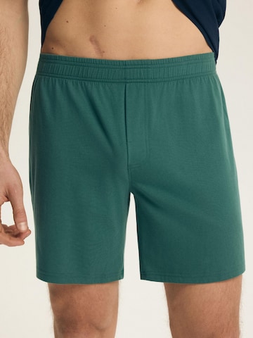 Henderson Pajama short 'Piżama męska Bet Henderson | granatowy, zielony 2XL' in Blue