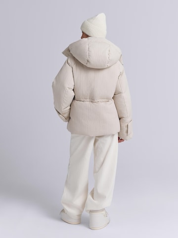 AEMMI Winter Jacket 'Ribbed' in Beige