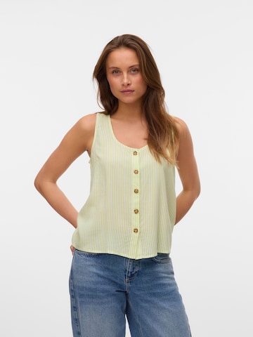 VERO MODA Blouse 'VMBumpy' in Groen: voorkant