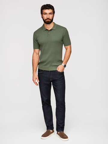 Ombre Poloshirt in Grün