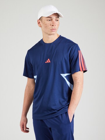 ADIDAS SPORTSWEAR Λειτουργικό μπλουζάκι 'Tiro' σε μπλε: μπροστά