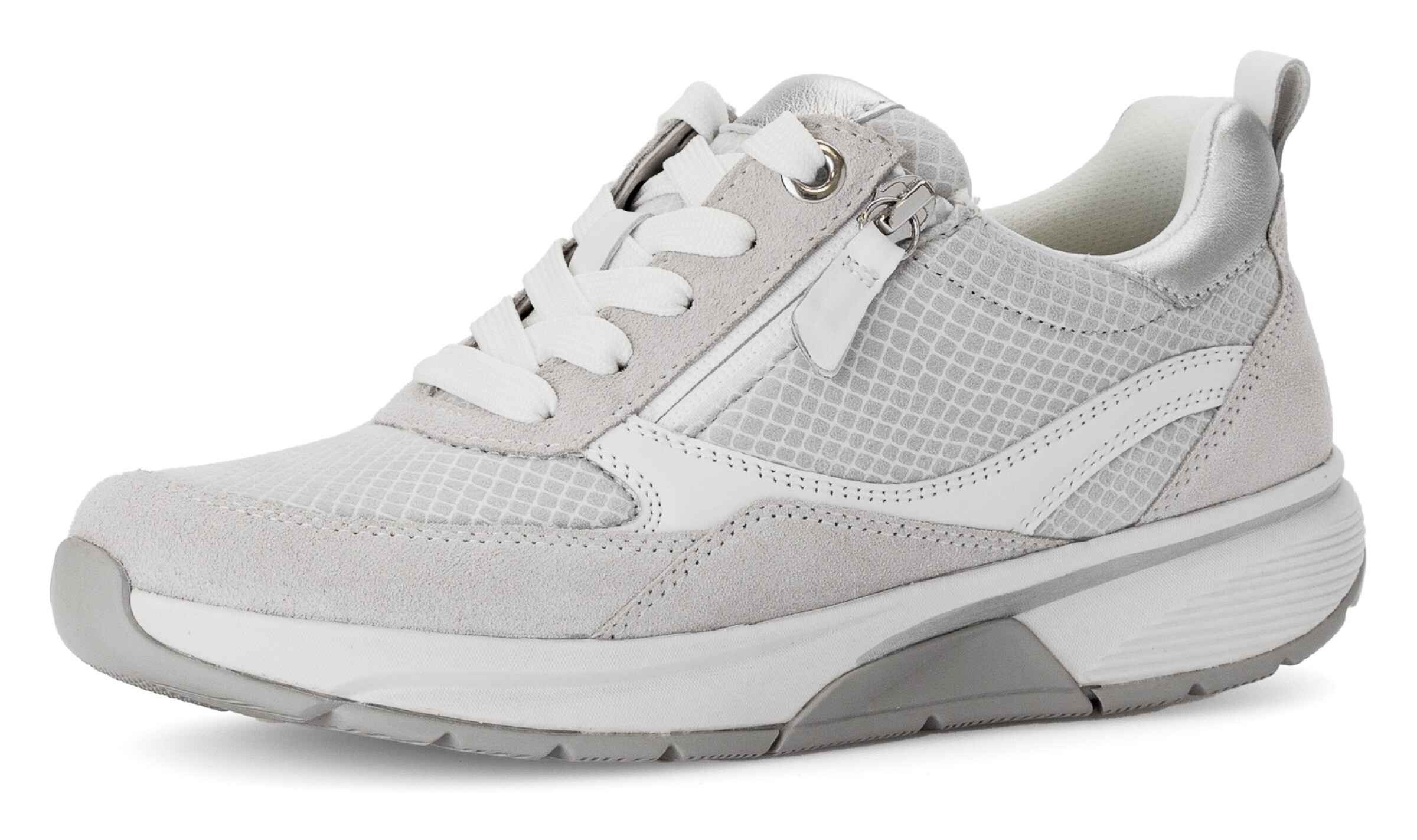Gabor Rollingsoft Sneaker in Grau: Vorderseite