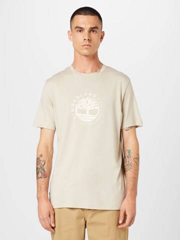 TIMBERLAND T-shirt i beige: framsida