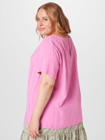 ONLY Carmakoma Blouse 'Anita' in Pink