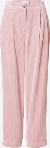 MSCH COPENHAGEN Pleat-Front Pants 'Livia' in Pink: front