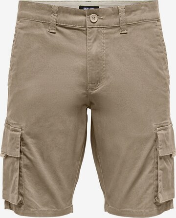 Only & Sons Cargobroek in Beige: voorkant