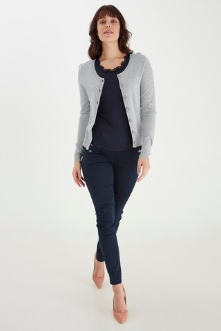 Fransa Knit Cardigan 'Zuvic' in Grey