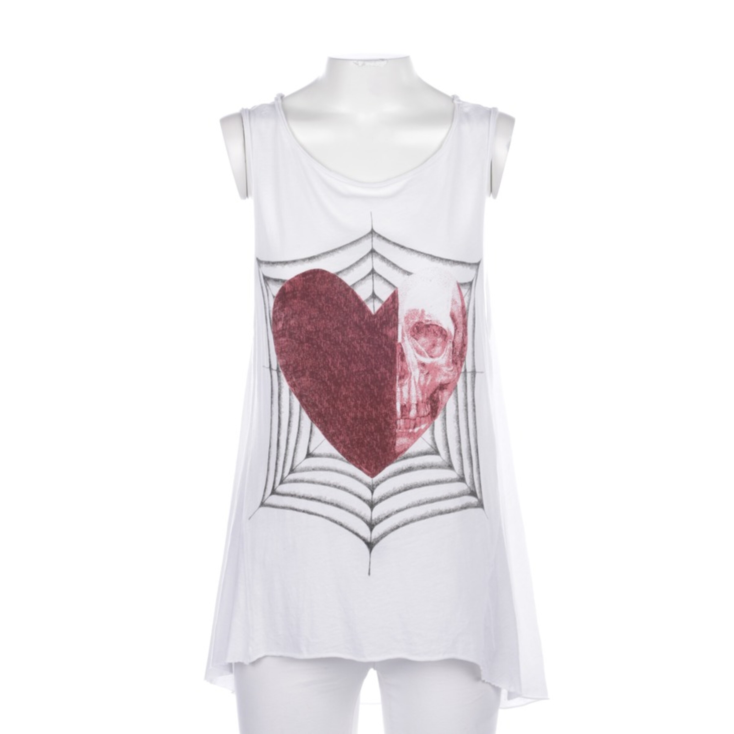 All Saints Spitalfields Top / Seidentop XS in Weiß: Vorderseite