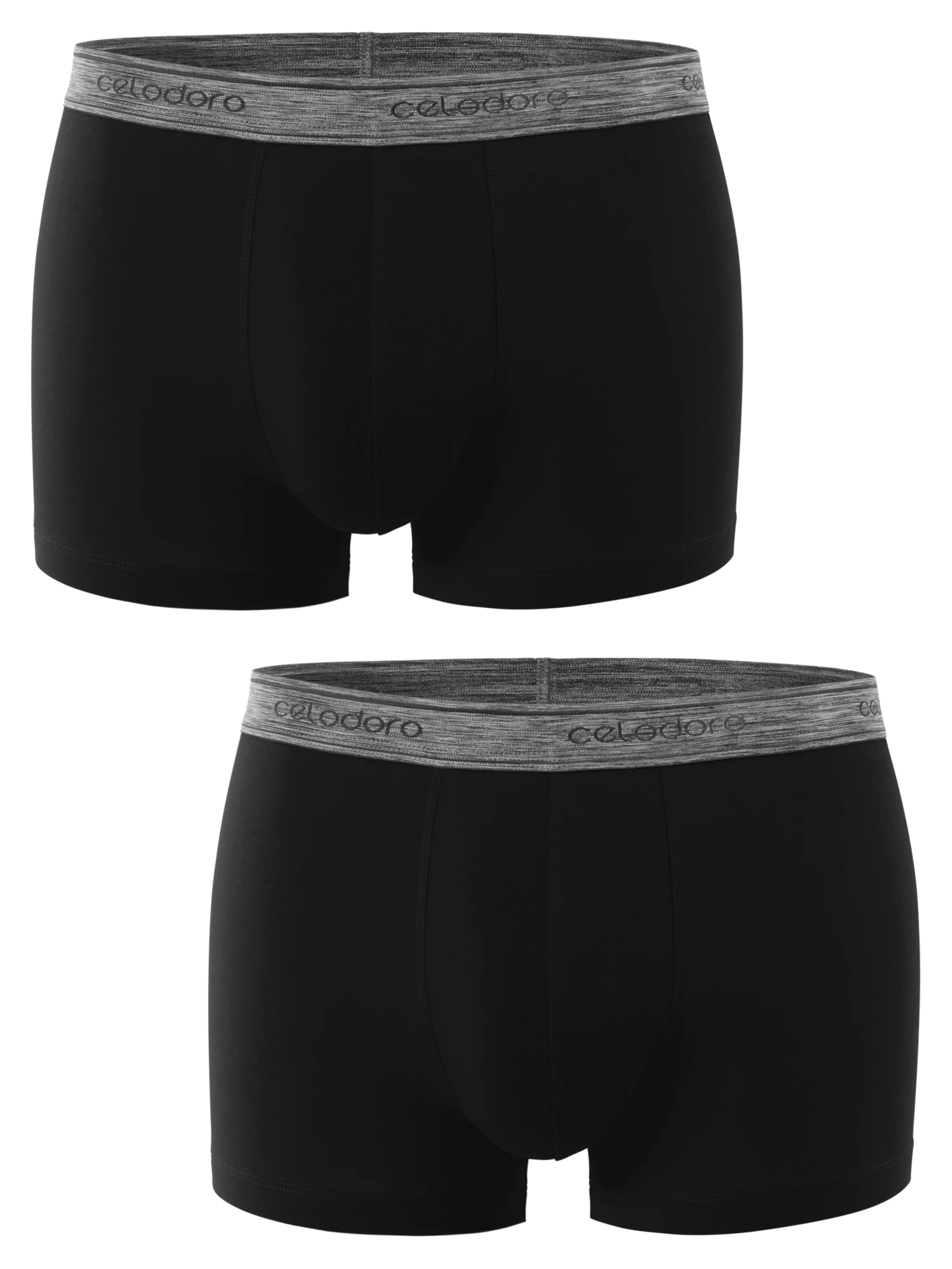 celodoro Boxershorts 'Elastix'‌‌‌‌‌‌‌ in Schwarz: Vorderseite