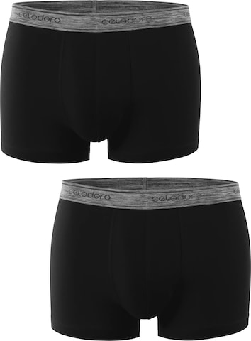 celodoro Boxershorts 'Elastix' in Schwarz: Vorderseite