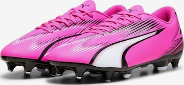 Scarpa da calcio 'Ultra Play Mxsg' di PUMA in rosa: frontale