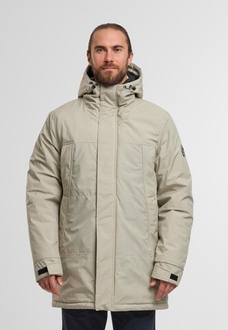INDICODE JEANS Mantel 'Benyol' in Grau: Vorderseite