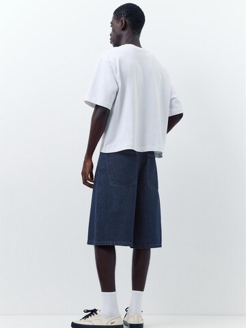 Pull&Bear Loosefit Džíny – modrá