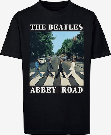 F4NT4STIC Shirt 'The Beatles Band Abbey Road' in Black: front