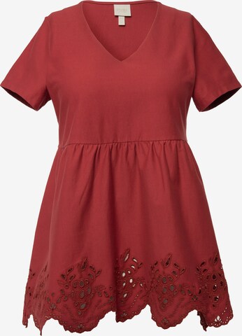 Ulla Popken Shirt in Rood: voorkant