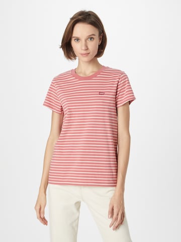 LEVI'S ® Shirt 'Perfect Tee' in Rood: voorkant