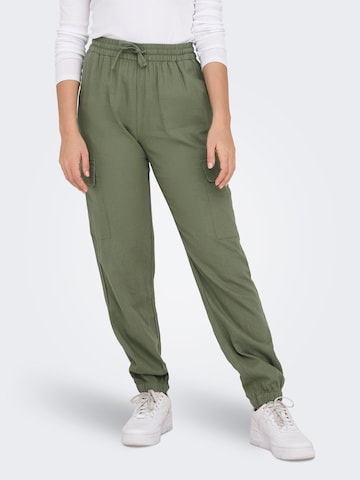 Loosefit Pantaloni cargo 'CARO' di ONLY in verde: frontale