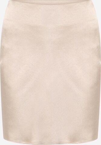 Nasty Gal Petite Skirt in Beige: front