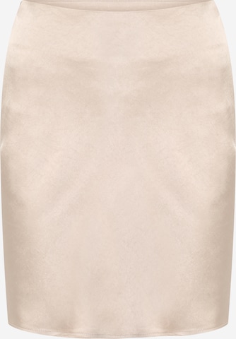 Nasty Gal Petite Skirt in Beige: front