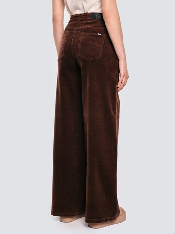BIG STAR Wide leg Trousers ' CELINESI ' in Brown