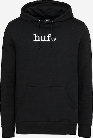 HUF Sweat-shirt en noir / blanc, Vue avec produit