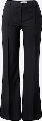 WEEKDAY Flared Pleated Pants 'Kendall' in Black: front