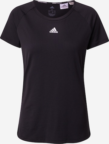 T-shirt fonctionnel ADIDAS SPORTSWEAR en noir : devant