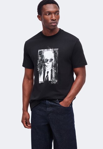 KARL LAGERFELD JEANS Póló ' KAMEO' - fekete