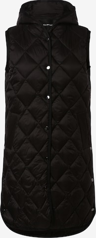 OPUS Vest 'Wiamant' in Black: front