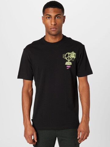 PUMA Shirt 'Downtown' in Black: front