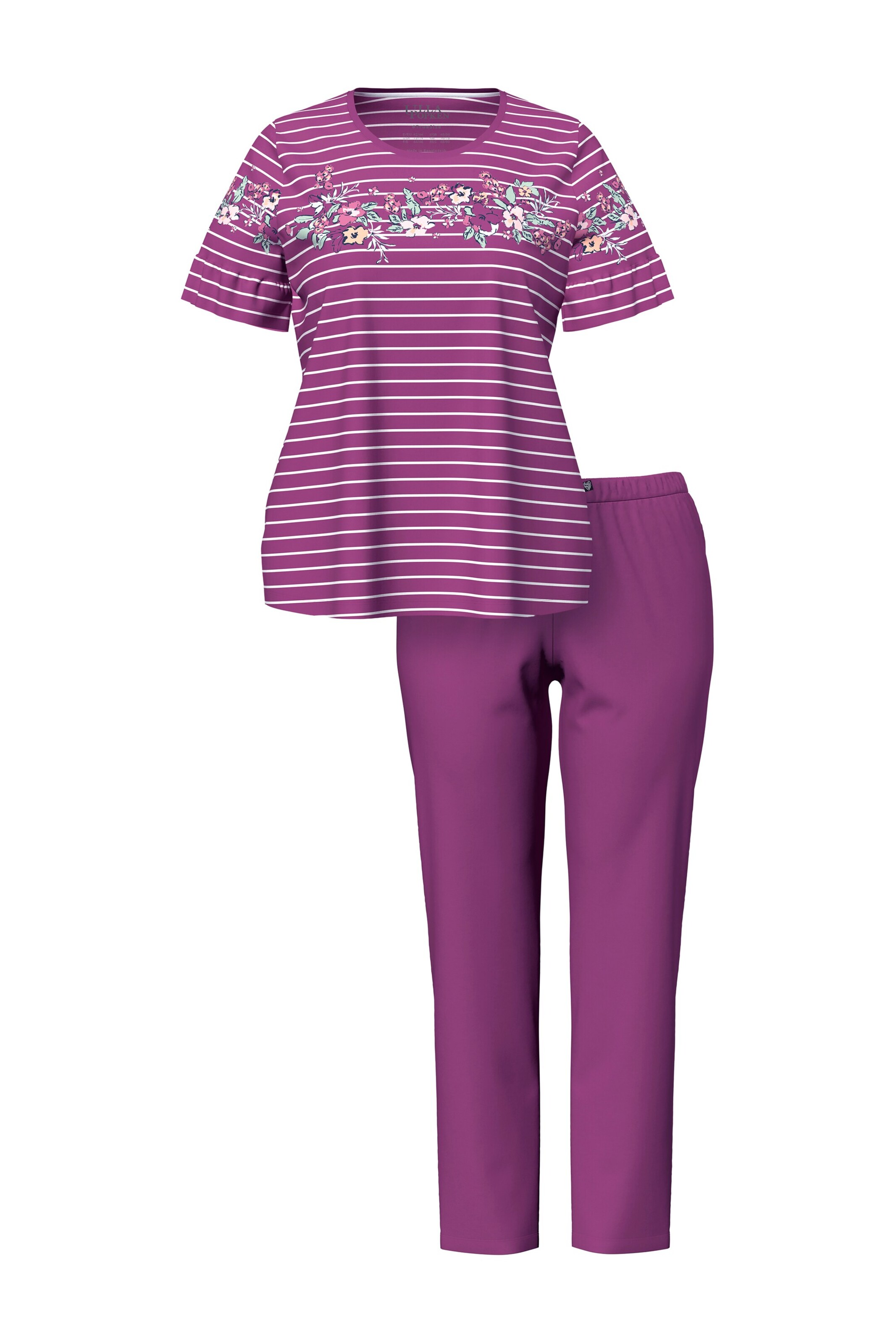 Ulla Popken Pyjama in Lila: Vorderseite