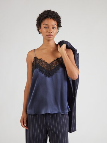 Top di IRO in blu: frontale