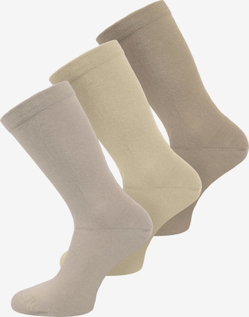 Chaussettes normani en beige : devant