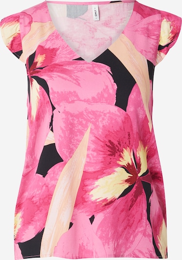 ONLY Bluza 'ONLALMA' u svijetložuta / svijetloroza / tamno roza / crna, Pregled proizvoda