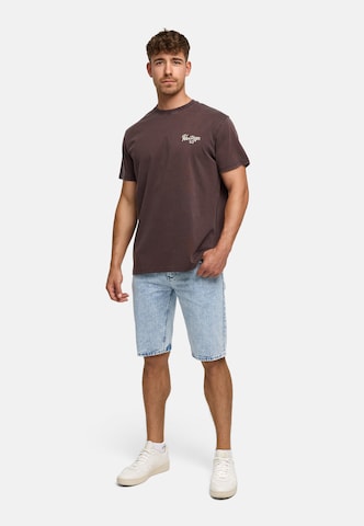 INDICODE JEANS Shirt 'INHeritage' in Brown