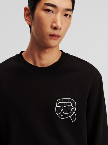 Karl Lagerfeld Sweatshirt 'Ikonik' in Schwarz