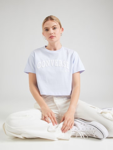 CONVERSE Shirt 'RETRO CHUCK' in Blauw: voorkant
