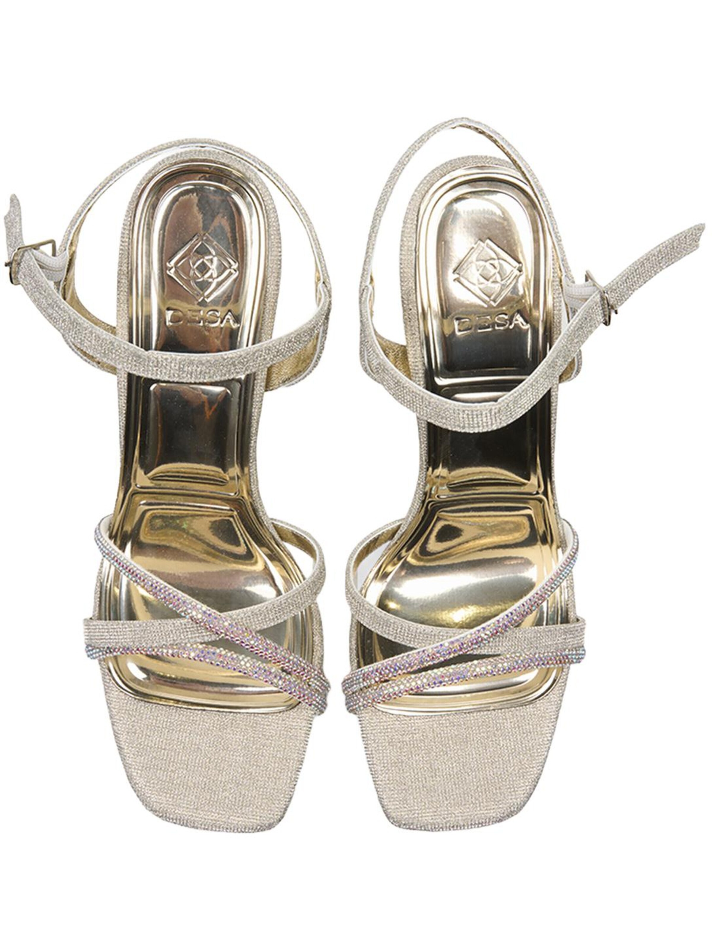 Desa - Sandalias con hebilla 'Pumps' en oro